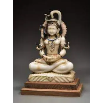 Marble Seated Shiva Statue